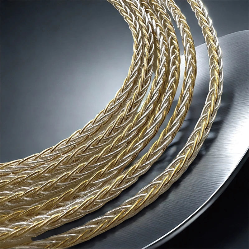 8-Strand 200-Core DIY Braided Headphone Cable Wires For HIFI Audiophiles