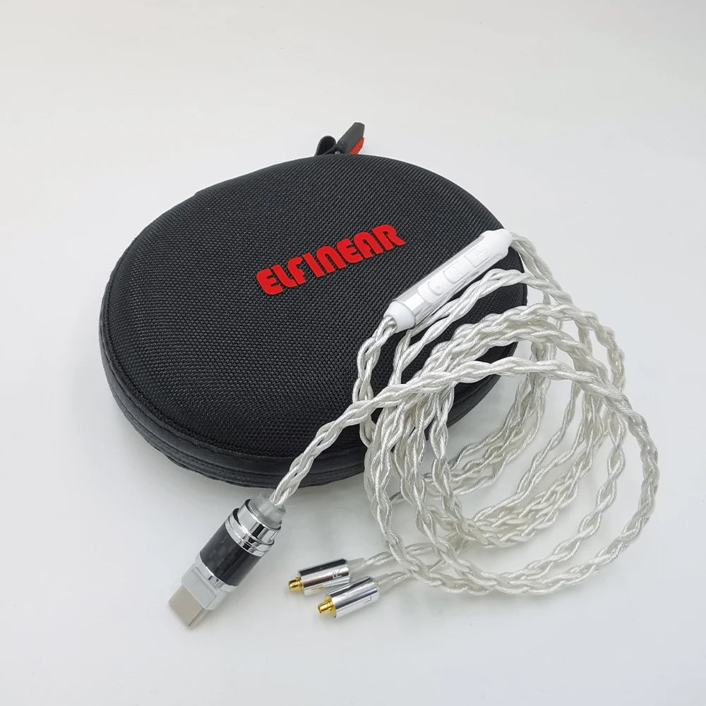 ELFINEAR USB-C to MMCX Cable with DAC AMP - High-Quality Audio for Audiophiles and Musicians