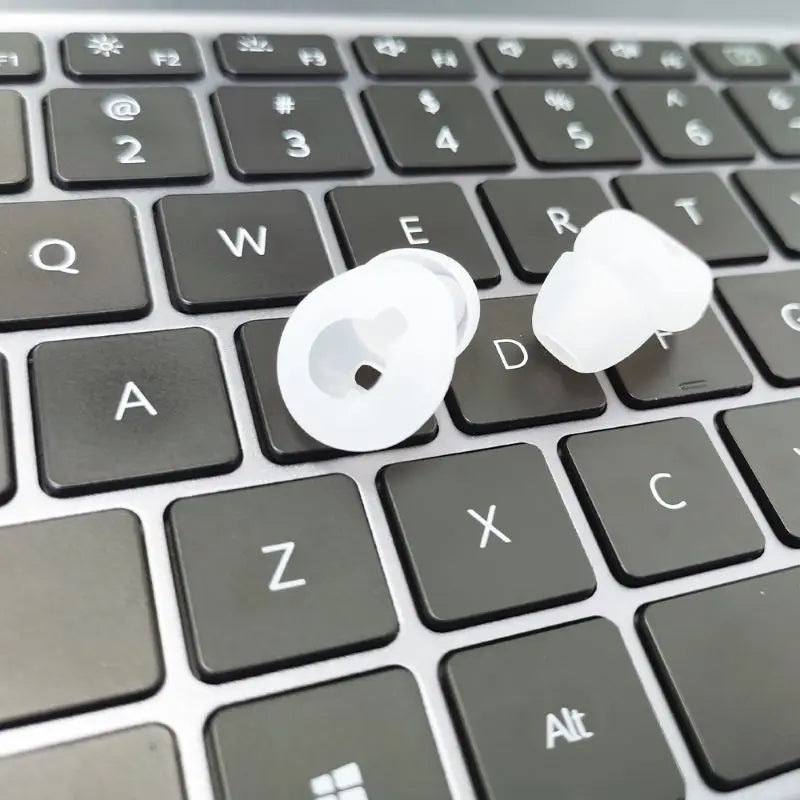 Silicone earbud tips specifically designed for flat-head earphones Apple Earbuds