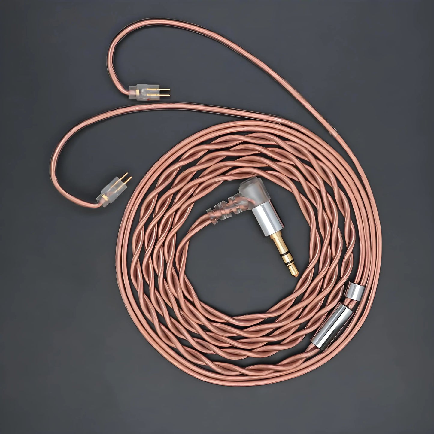 Cable coaxial de cobre monocristalino para auriculares con blindaje - Cable de audio Hi-Fi para audiófilos (MMCX IE80 IE90)