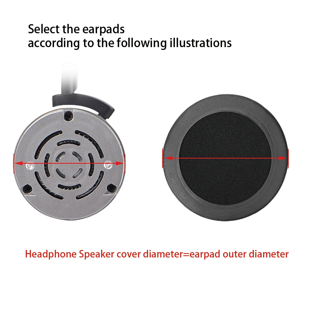 ELFINEAR 60mm 70mm 75mm 85mm 90mm 95mm 100mm 105mm 110mm Universal Protein Sponge Ear Pads for Headphones