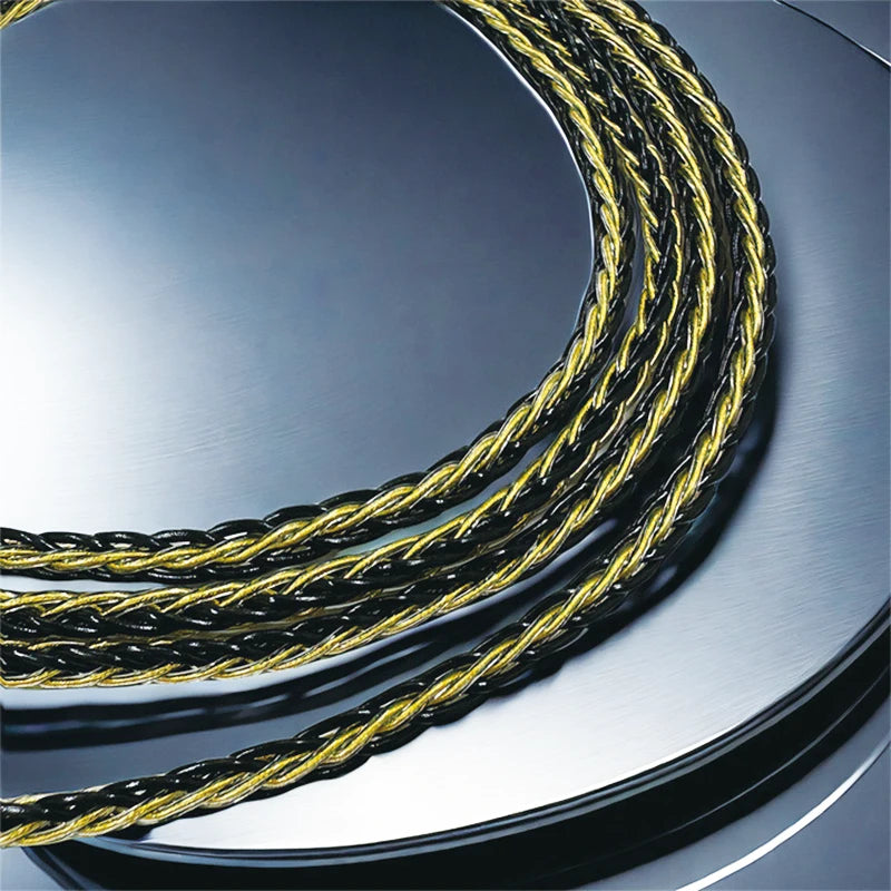 8-Strand 200-Core DIY Braided Headphone Cable Wires For HIFI Audiophiles