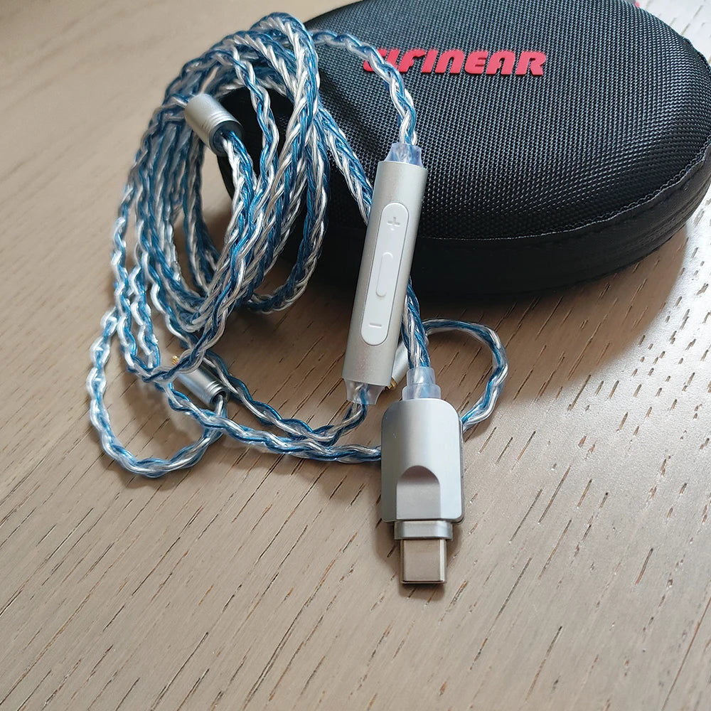 ELFINEAR DAC AMP Amplifier Adaptor Dongle Cable TYPE C to MMCX,0.78 2pin,0.78 2Pin Long,A2DC,QDC,AFZ,IM Series Connectors