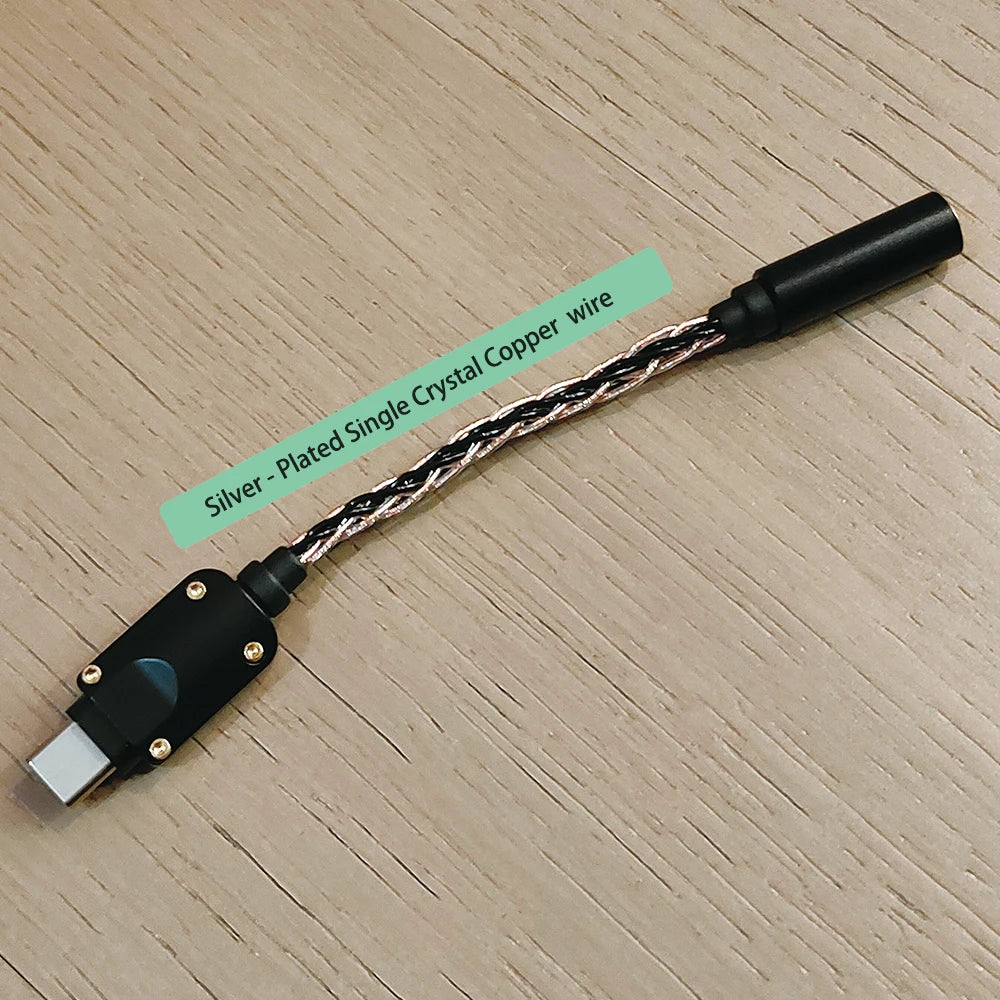 USB-C HiFi Digital Audio Module Amp Dongle Headphone DAC Sound amplifier CB5100 & CS43131 Chips, 384kHz/32bit DSD256