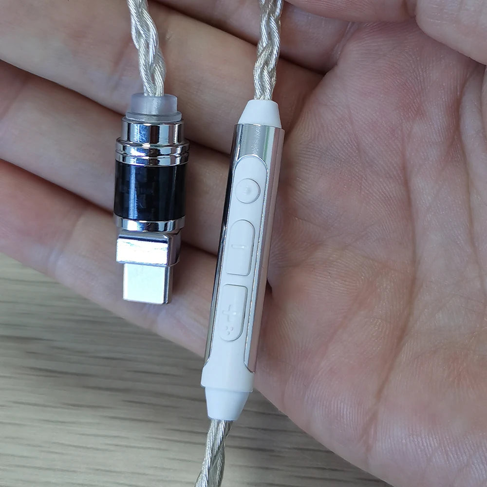 ELFINEAR USB-C to MMCX Cable with DAC AMP - High-Quality Audio for Audiophiles and Musicians
