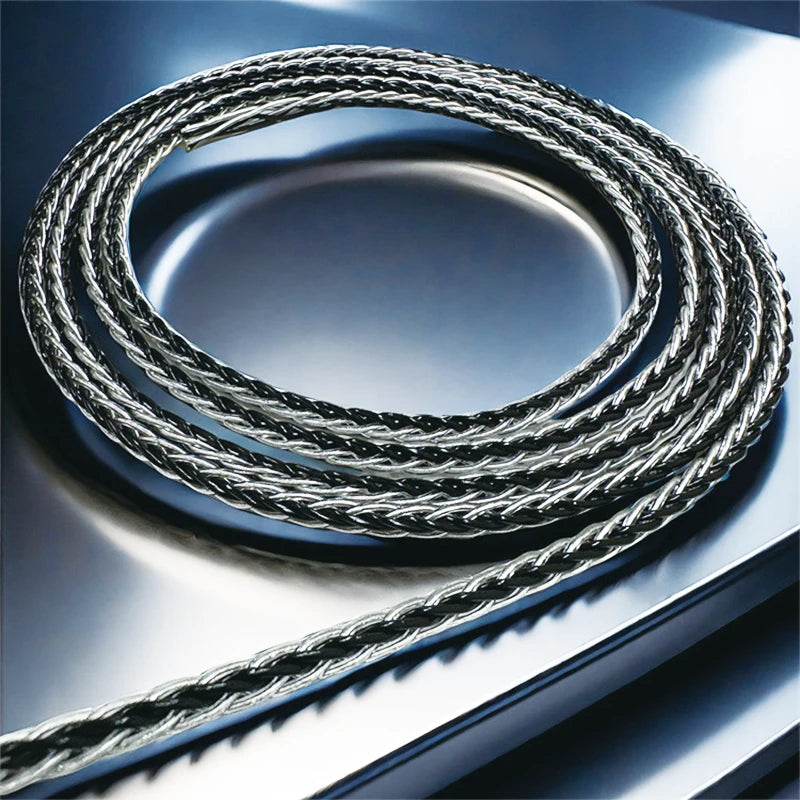 8-Strand 200-Core DIY Braided Headphone Cable Wires For HIFI Audiophiles