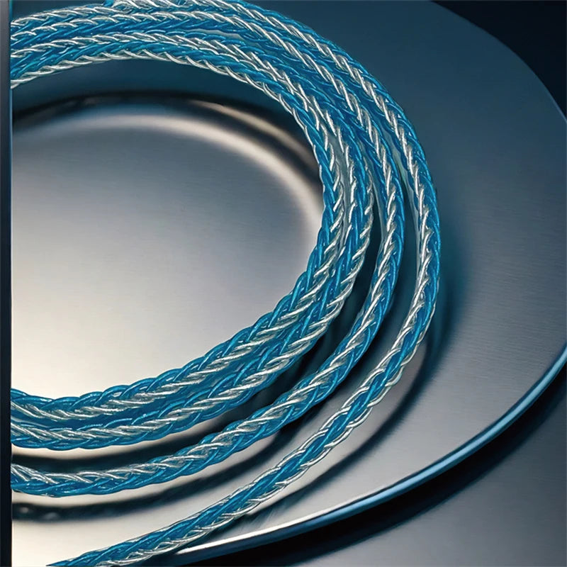 8-Strand 200-Core DIY Braided Headphone Cable Wires For HIFI Audiophiles