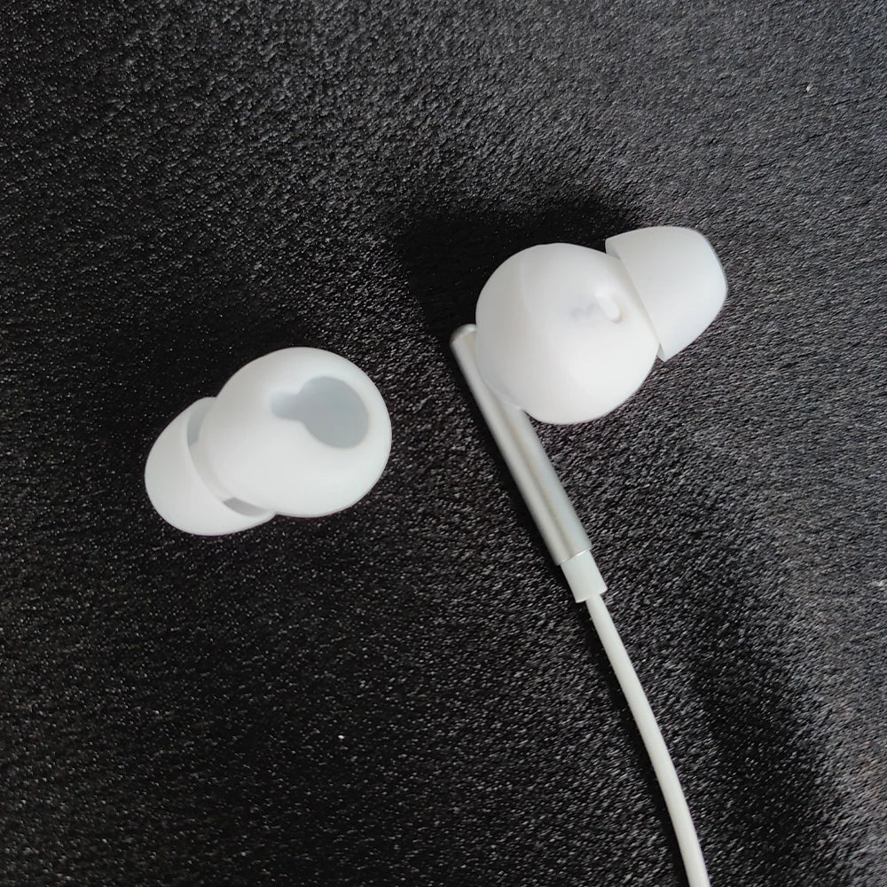 Silicone earbud tips specifically designed for flat-head earphones Apple Earbuds