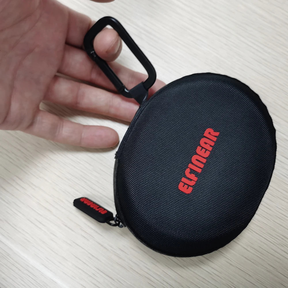 Estuche ELFINEAR para auriculares con cremallera: calidad superior y detalles excepcionales para auriculares, auriculares inalámbricos y cables USB.