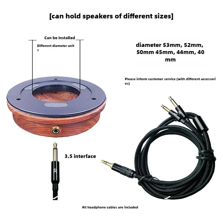 DIY Walnut Headphone Shell Kit for Headphones. Accessories for Over-Ear Headphones