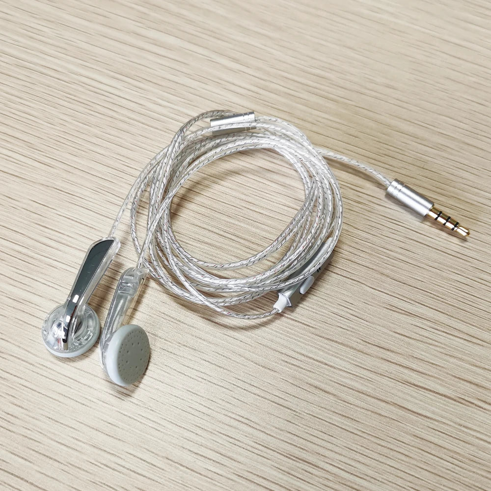 ELFINEAR Nostalgic Wired Headphones - Silver Plated with Microphone for Crisp Vocals