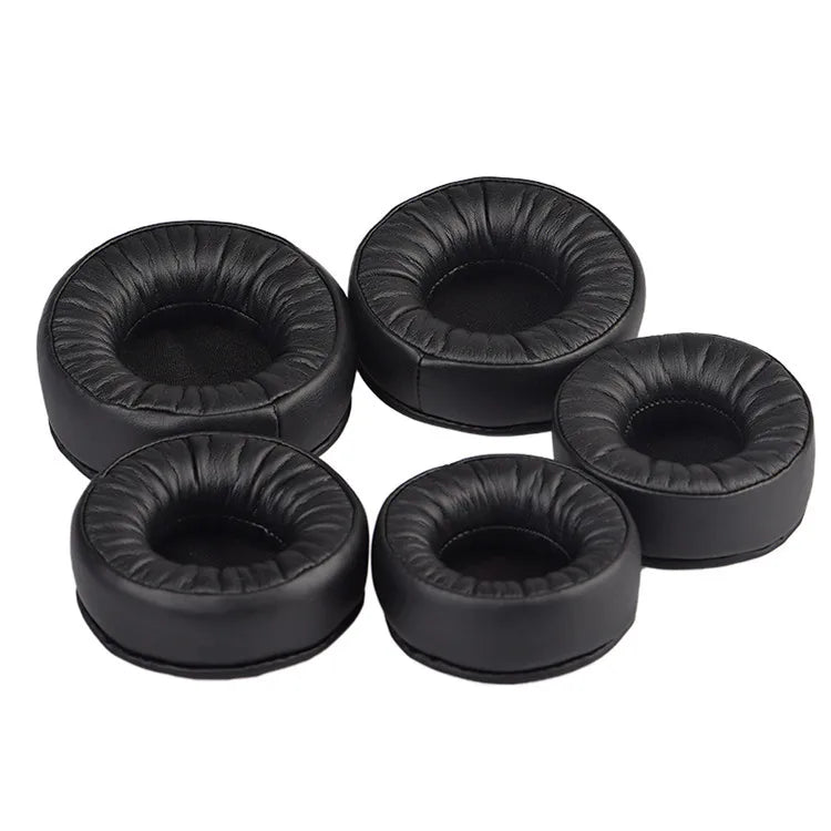 Protein Leather Extra-thick Earphone Covers, 70 - 110mm Sizes, Soft & Comfortable for Personalized Sound Experience