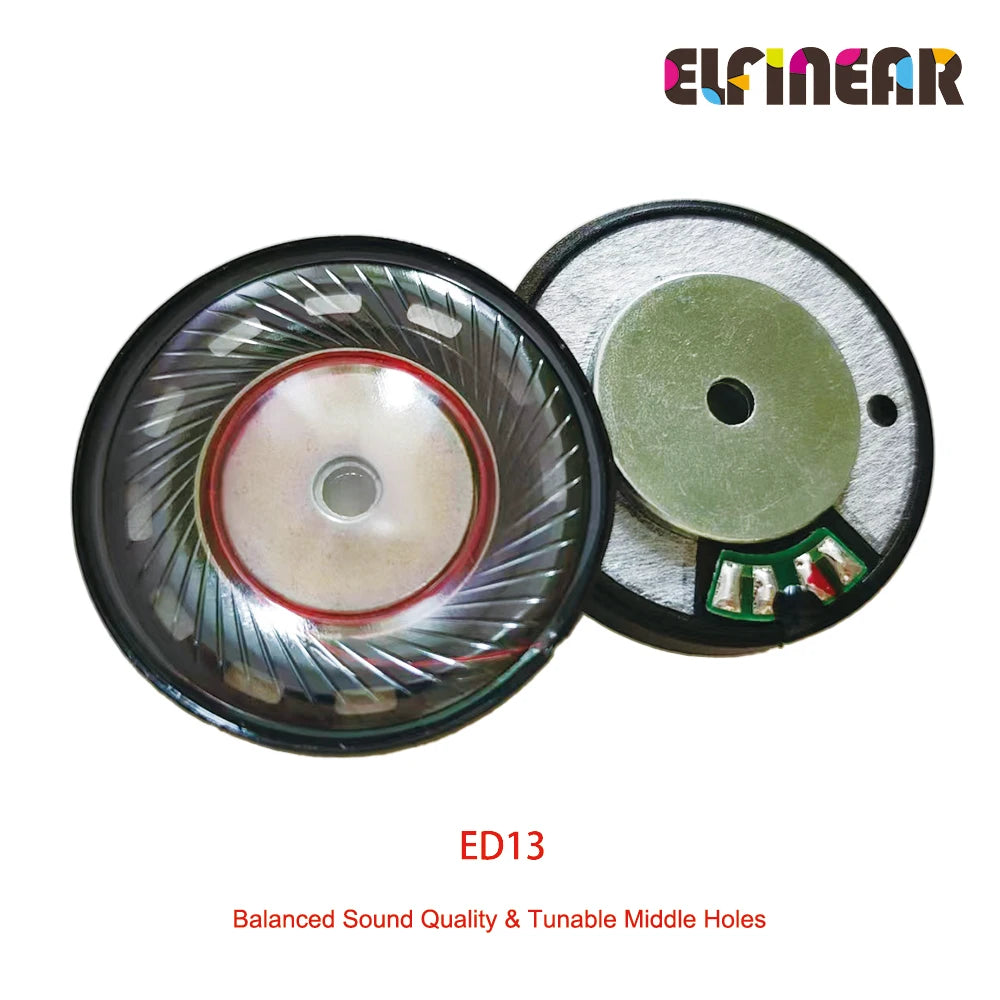Elfinear 40mm DIY Headphone Drivers - Graphene, 16-Core/N35 & 20-Core/N52, Customizable Tuning, Mid-Low or Mid-High Focus