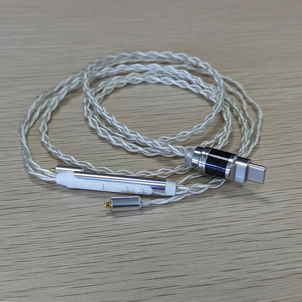 ELFINEAR USB-C to MMCX Cable with DAC AMP - High-Quality Audio for Audiophiles and Musicians