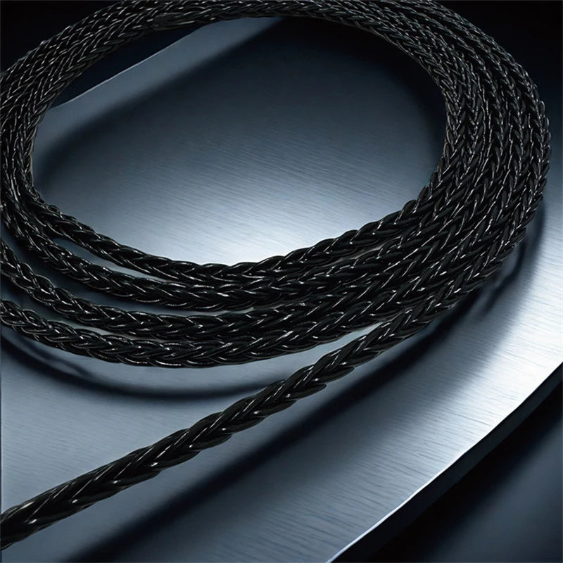 8-Strand 200-Core DIY Braided Headphone Cable Wires For HIFI Audiophiles