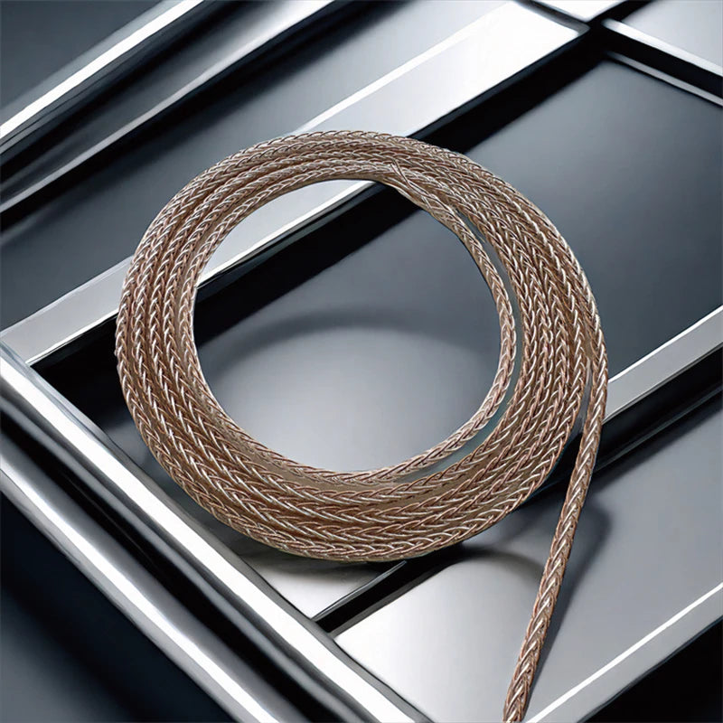 8-Strand 200-Core DIY Braided Headphone Cable Wires For HIFI Audiophiles