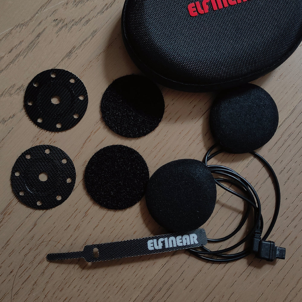 ELFINEAR Helmet Speaker Upgrade for Sena 30K/20S/50S - 40mm Units, Enhanced Vocal Clarity & Volume