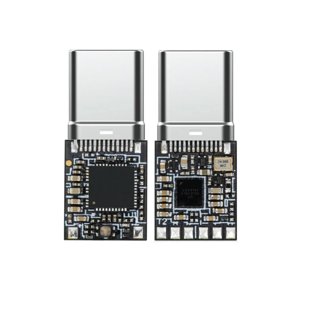 USB-C HiFi Digital Audio Module Amp Dongle Headphone DAC Sound amplifier CB5100 & CS43131 Chips, 384kHz/32bit DSD256