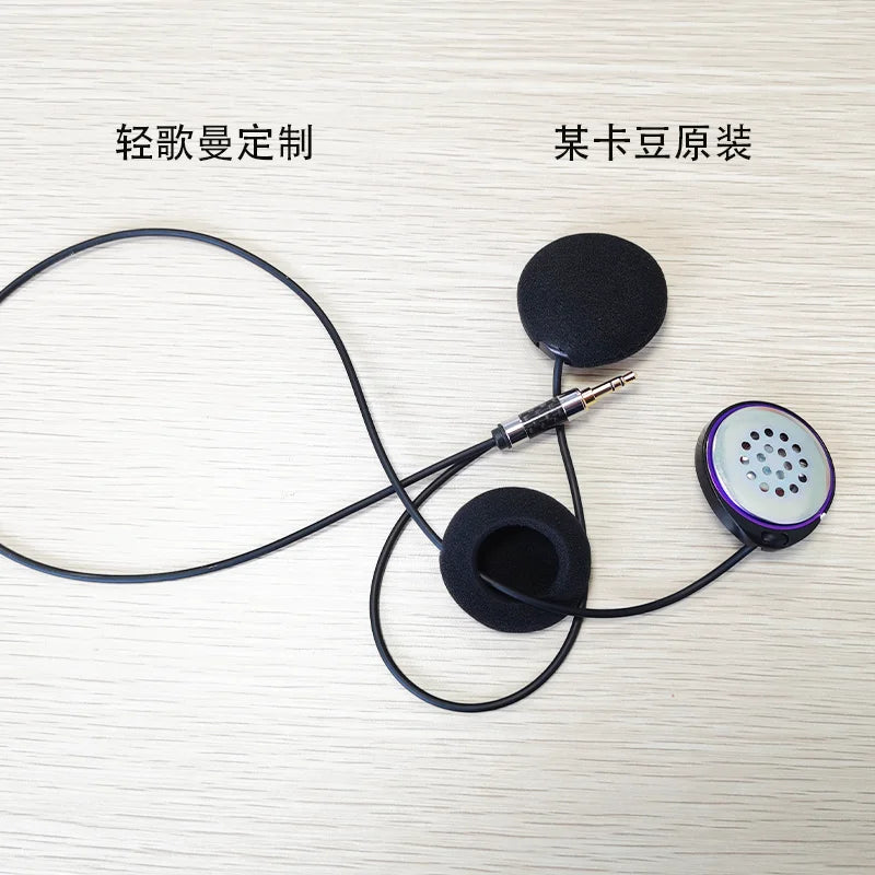 ELFINEAR Stereo Helmet Speakers Headphones for Cardo,Sena,Lexin,Vimoto Work with Most Helmet Communicators