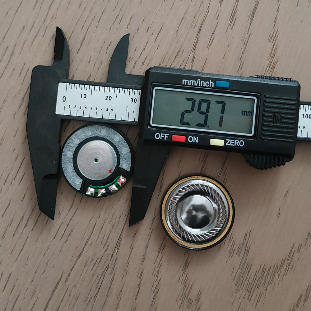 ELFINEAR 30mm Audiophile Headphone Driver Unit Titanium Diaphragm N45 Neodymium Magnet CCAW Voice Coil 32Ω hiFi Speaker Drivers