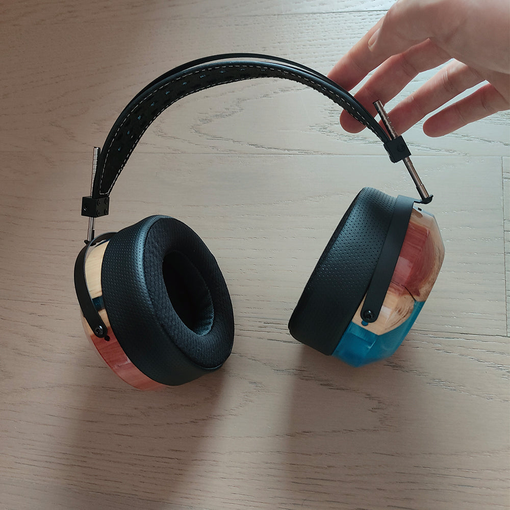 ELFINEAR High - Grade DIY Resin & Solid Wood Composite Headphone Shell Set for Head - mounted Headphones