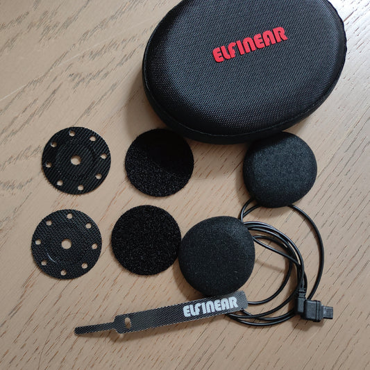ELFINEAR Helmet Speaker Upgrade for Sena 30K/20S/50S - 40mm Units, Enhanced Vocal Clarity & Volume