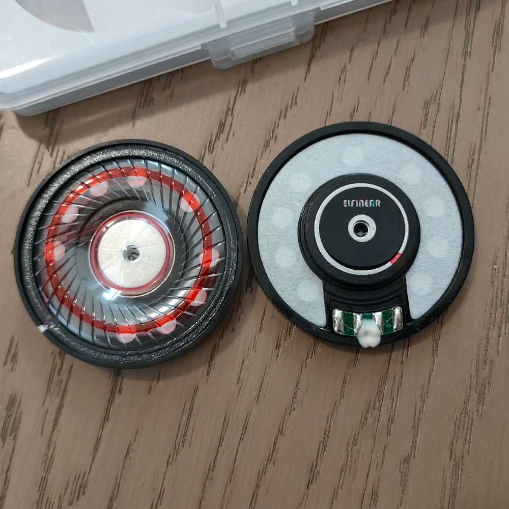 ELFINEAR DampRing 50mm Dynamic Driver, PET Diaphragm With Damping Gel, High Sensitivity for Headphone DIY/Replacement