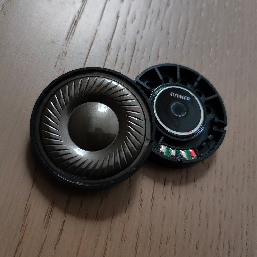 ELFINEAR Carbon-Micro Warm Sonic Driver 40mm, N48 Magnet, High-Res, 32Ω 300Ω Handmade