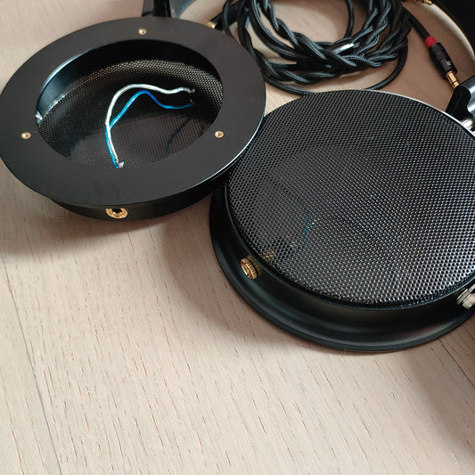 DIY Headphone Enthusiasts' Dream! 110mm Headphone Housing with Accessories, Compatible with 50mm & 70mm Drivers, 2 Color Options