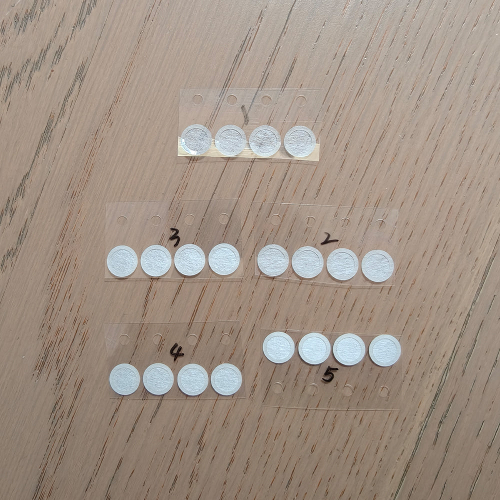 ELFINEAR Headphone Speaker Back Magnet Tuning Damper Paper 9x7mm - Y1-Y5 20Pcs Total 2 Variants (With/Without 2mm Center Hole)