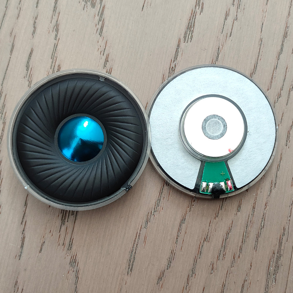 ELFINEAR CeramicSilk 50mm Hi-Fi Headphone Driver | Silk Diaphragm + Ceramic Blue Dome | CCA Voice Coil | 32/300 Ohm | 121.51dB Sensitivity DIY Replacement Speaker