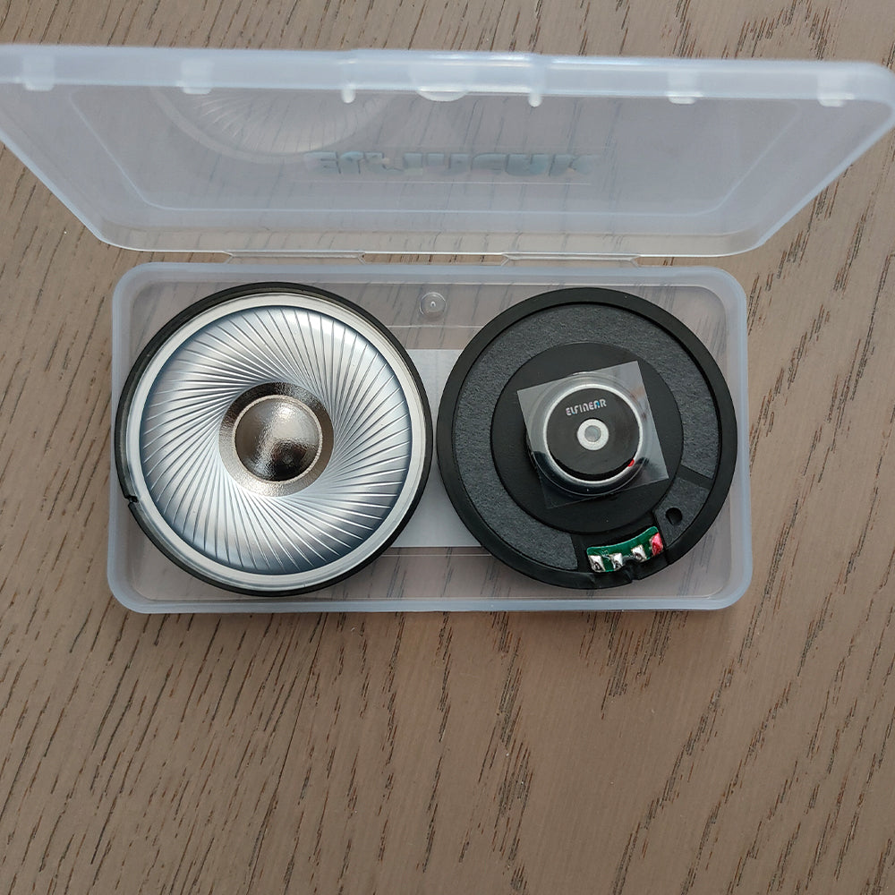 ELFINEAR 60mm Speaker Driver 1 Pair (2PCS) - AceTone60 HiFi Titanium Dome Speaker for Headphone Replacement Professional Audio Sound System