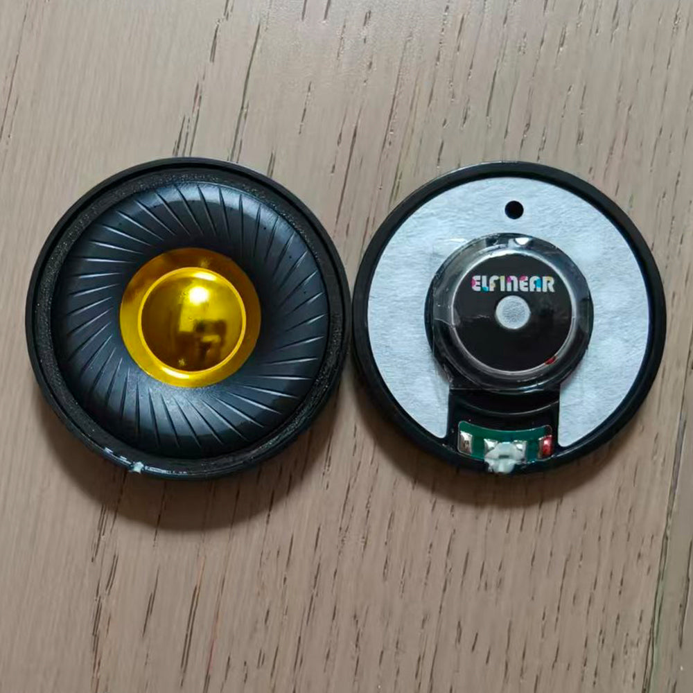 ELFINEAR CarbonGild 40 - 40mm 탄소 섬유 금도금 돔 헤드폰 드라이버, 32Ω/300Ω 옵션