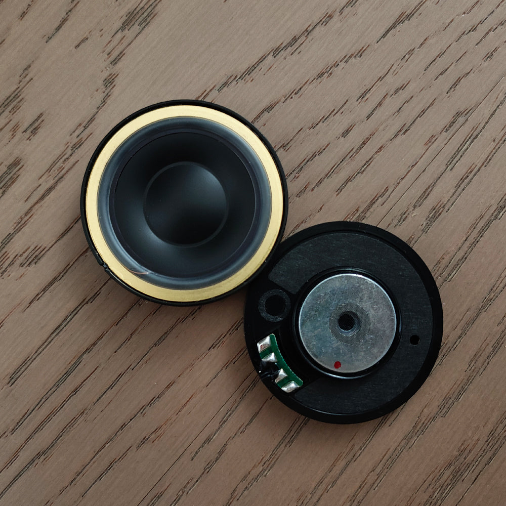 ELFINEAR CarbonCore 50mm Hi-Fi Headphone Speaker Driver: Pen Composite Carbon Diaphragm + PU Surround, Dual 64Ω/300Ω