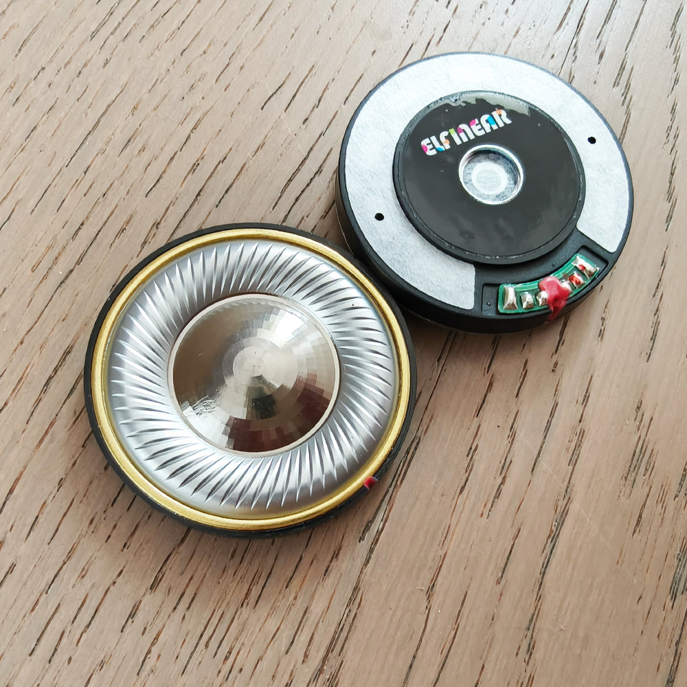 ELFINEAR Magana Ti 50mm Audiophile Headphone Drivers - Titanium & Aluminum Composite Diaphragm - 32Ω/300Ω - DIY Speaker Unit (Pair)