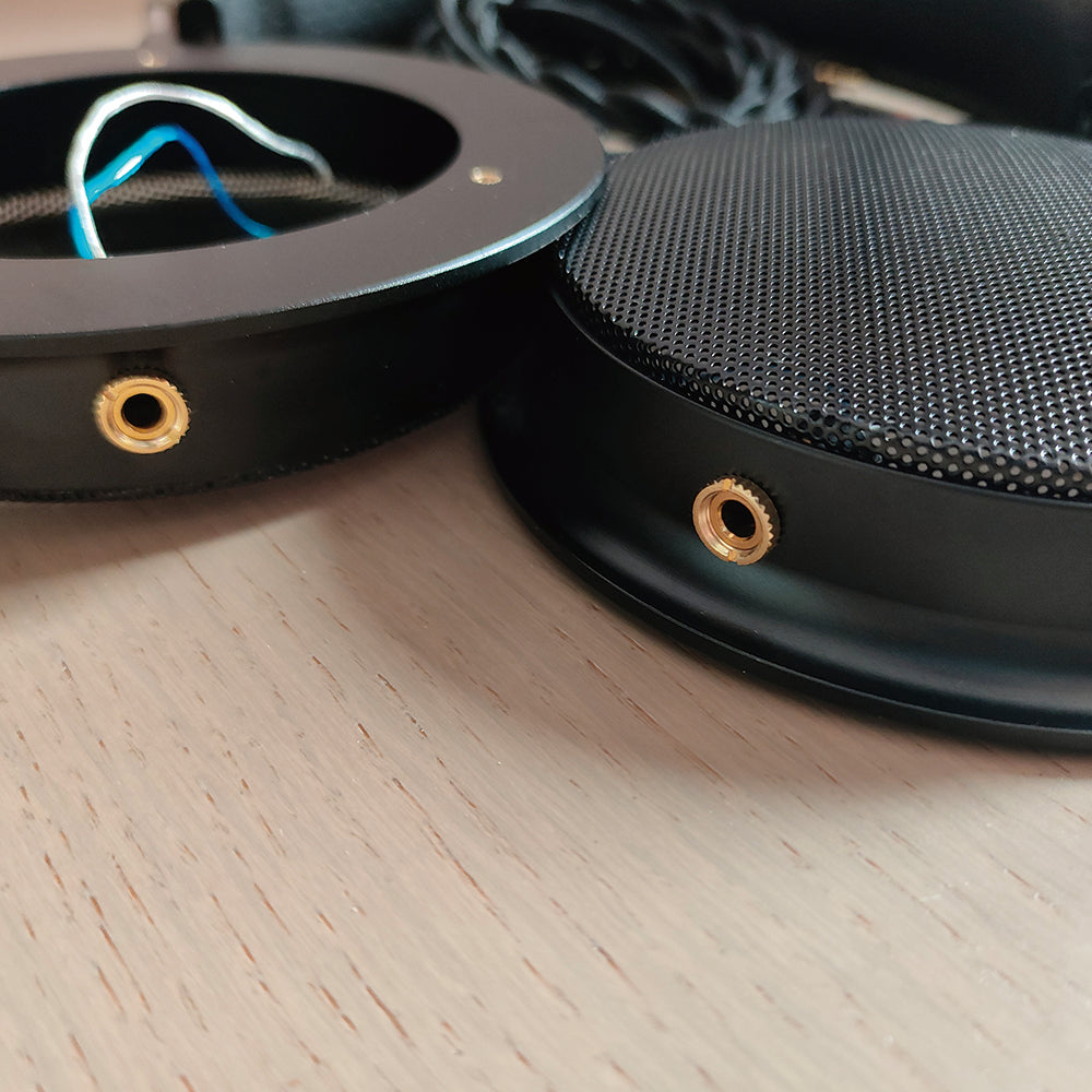 DIY Headphone Enthusiasts' Dream! 110mm Headphone Housing with Accessories, Compatible with 50mm & 70mm Drivers, 2 Color Options