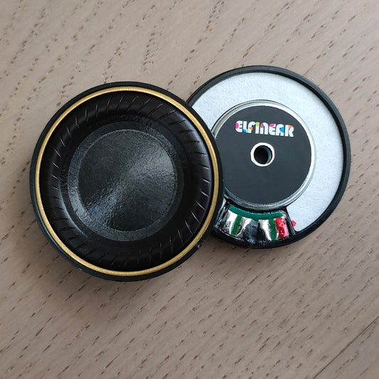 ELFINEAR CarbonSilk 40 HiFi Headphone Driver Unit - 40mm CCAW Voice Coil N52 Magnet Carbon Fiber Silk Diaphragm Wide Frequency