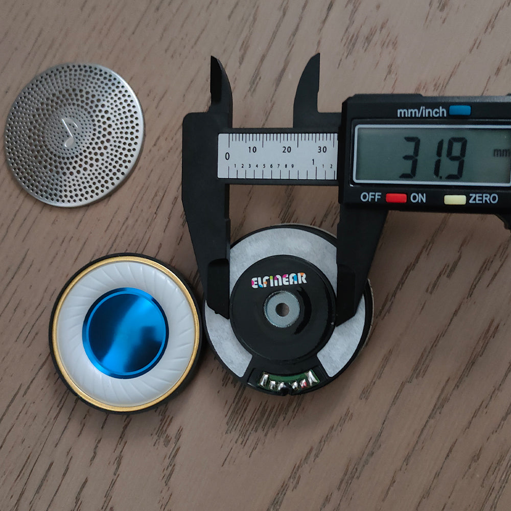 ELFINEAR Nova 50 50mm Flagship HiFi Headphone Driver Pair | N52 Magnet | Large Black Wire Voice Coil with Bobbin For Audiophile