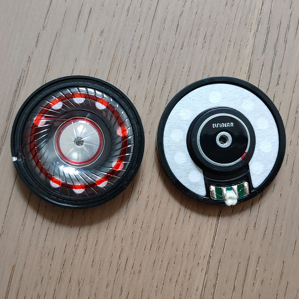ELFINEAR DampRing 50mm Dynamic Driver, PET Diaphragm With Damping Gel, High Sensitivity for Headphone DIY/Replacement
