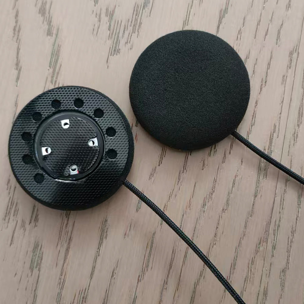 ELFINEAR 40MM UltraSlim Motocycle Helmet Speakers Compatible With Cardo,Sena Work with Most Helmet Communicators