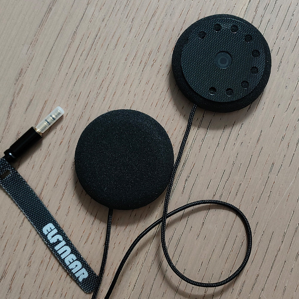 ELFINEAR ACOUSTIX ELITE 45X 45MM Helmet Speaker - Ultimate Sound 3.5mm AUX Compatible With Cardo, Sena, Vimoto Communicators