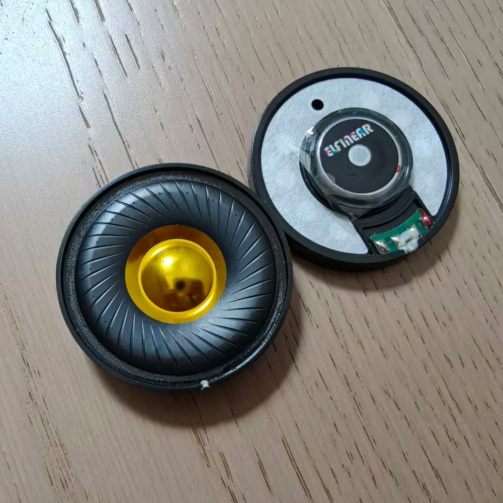 ELFINEAR CarbonGild 40 - 40mm 탄소 섬유 금도금 돔 헤드폰 드라이버, 32Ω/300Ω 옵션