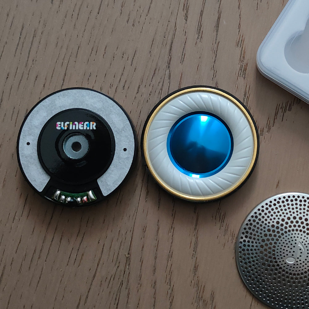 ELFINEAR Nova 50 50mm Flagship HiFi Headphone Driver Pair | N52 Magnet | Large Black Wire Voice Coil with Bobbin For Audiophile