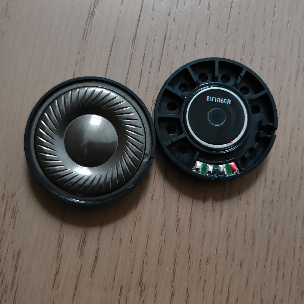 ELFINEAR Carbon-Micro Warm Sonic Driver 40mm, N48 Magnet, High-Res, 32Ω 300Ω Handmade