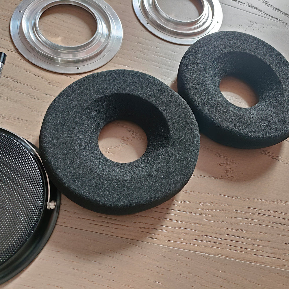 DIY Headphone Enthusiasts' Dream! 110mm Headphone Housing with Accessories, Compatible with 50mm & 70mm Drivers, 2 Color Options