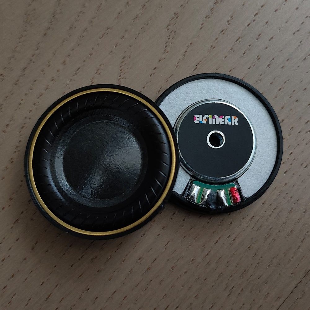 ELFINEAR CarbonSilk 40 HiFi Headphone Driver Unit - 40mm CCAW Voice Coil N52 Magnet Carbon Fiber Silk Diaphragm Wide Frequency