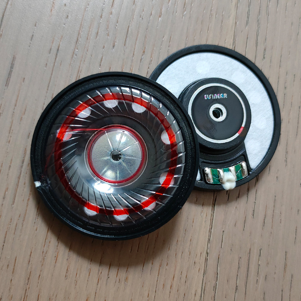 ELFINEAR DampRing 50mm Dynamic Driver, PET Diaphragm With Damping Gel, High Sensitivity for Headphone DIY/Replacement
