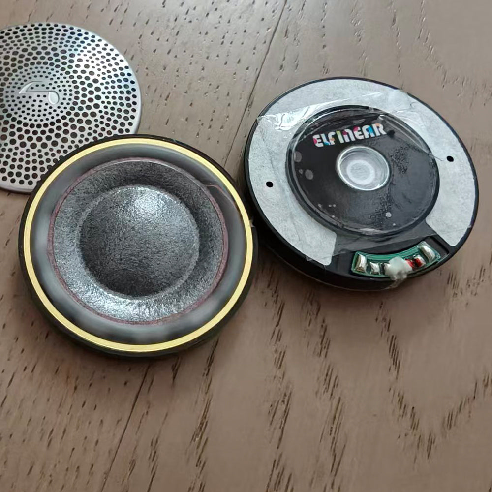 ELFINEAR Magana Pure 50mm Flagship Headphone Drivers 1Pair Carbon Fiber Paper Composite Diaphragm DIY Upgrade Speaker Unit