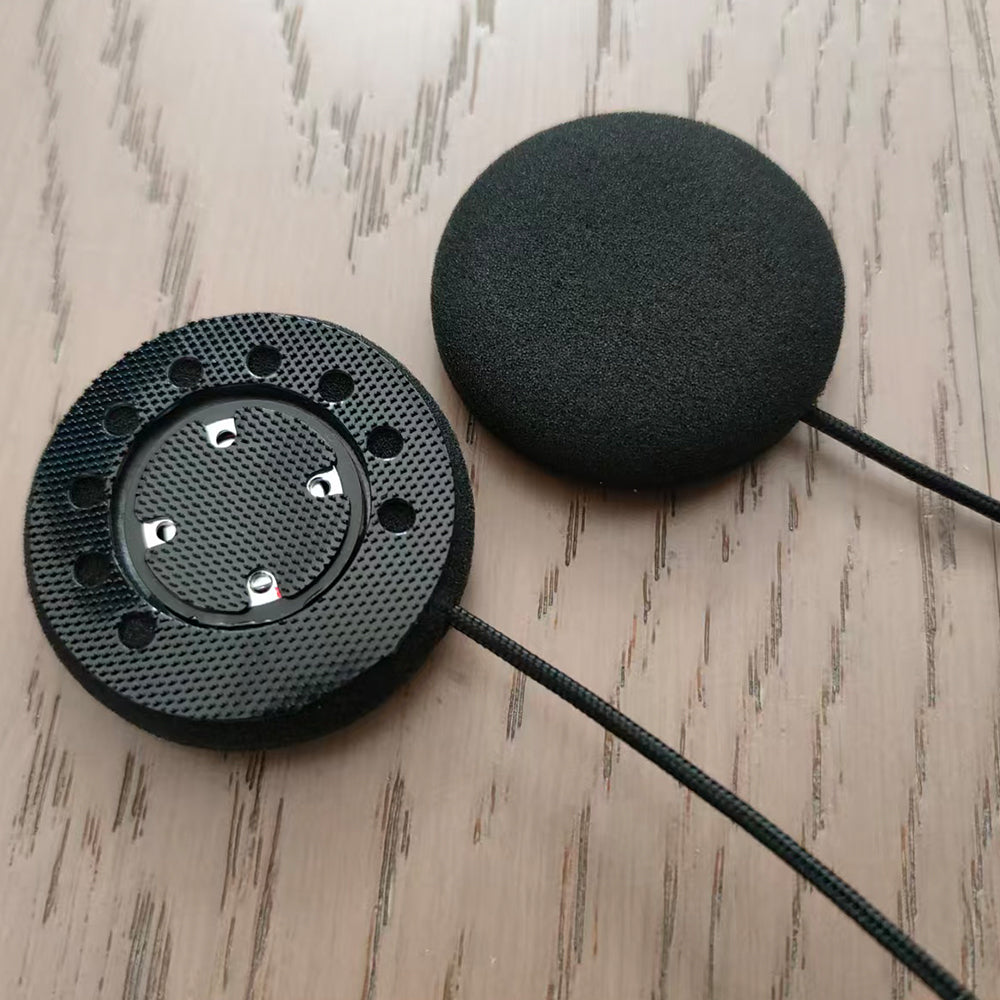 ELFINEAR 40MM UltraSlim Motocycle Helmet Speakers Compatible With Cardo,Sena Work with Most Helmet Communicators