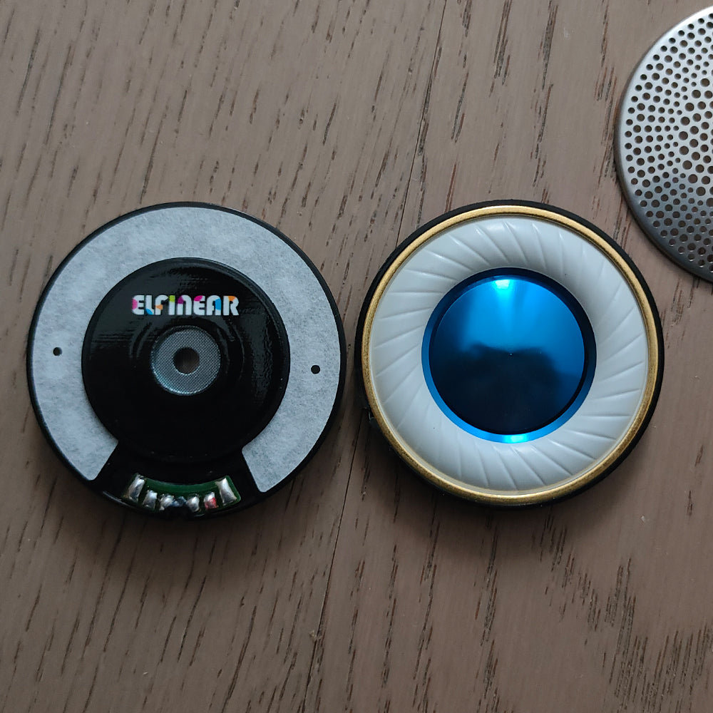 ELFINEAR Nova 50 50mm Flagship HiFi Headphone Driver Pair | N52 Magnet | Large Black Wire Voice Coil with Bobbin For Audiophile